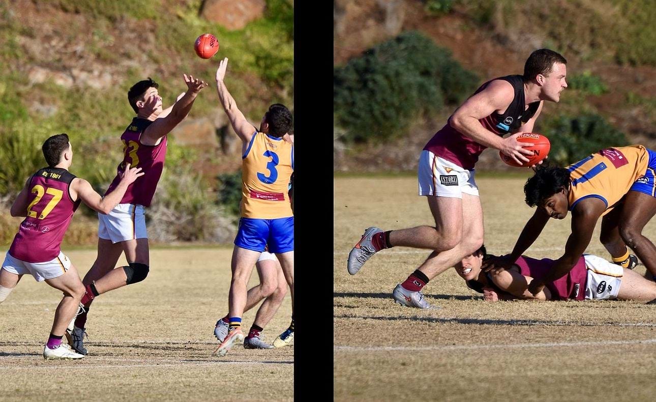 Ethan Hardeman breaking even in the ruck, Max Sievers plans his escape