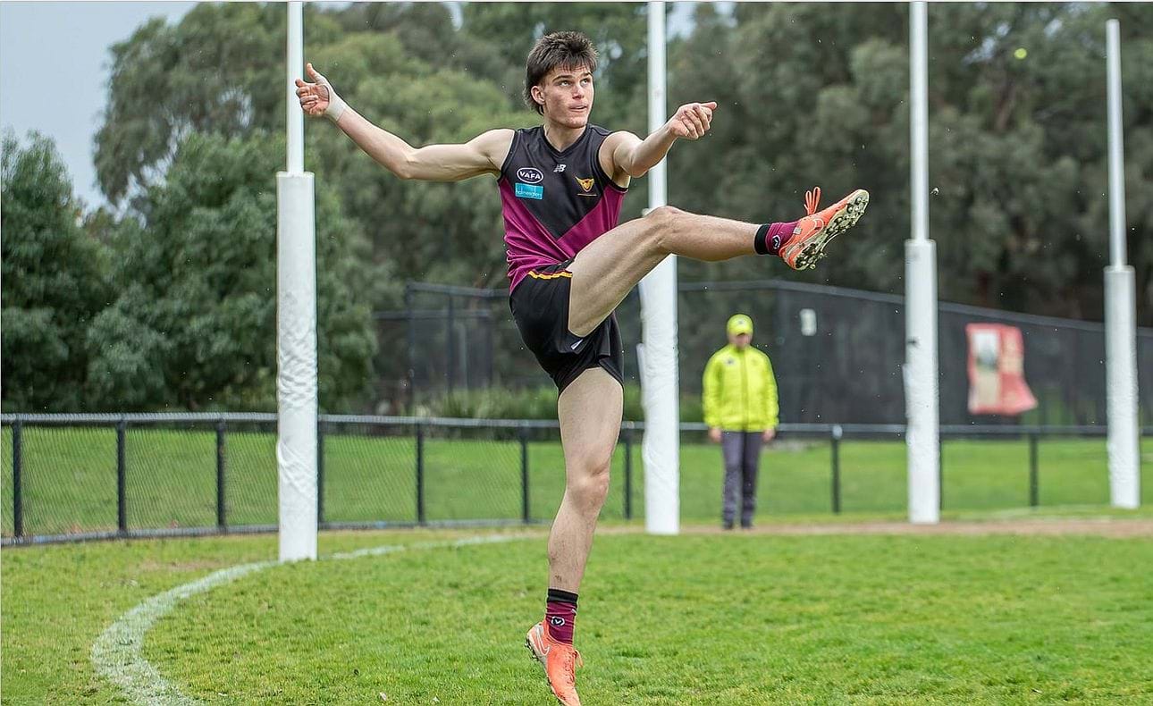 James Blight lets fly