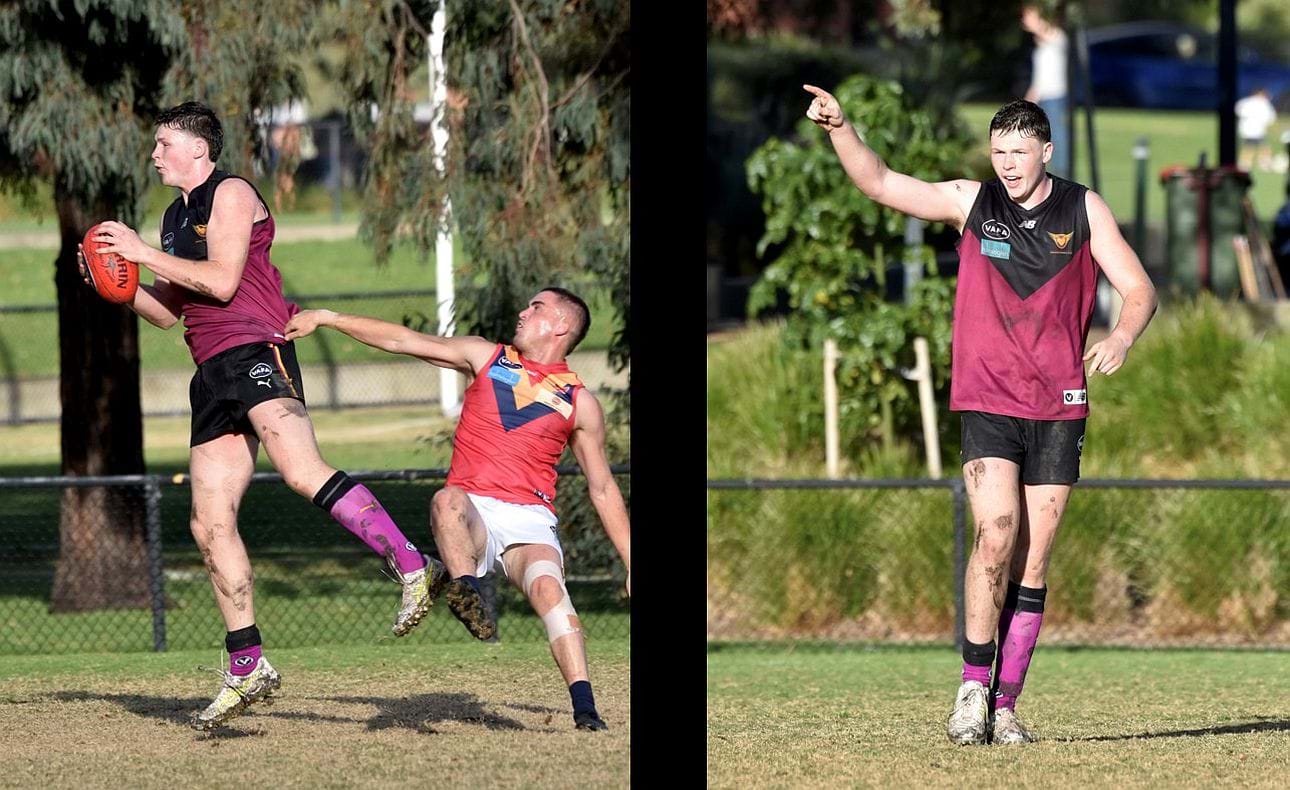 Big Brodie Findlay marks, goals and celebrates