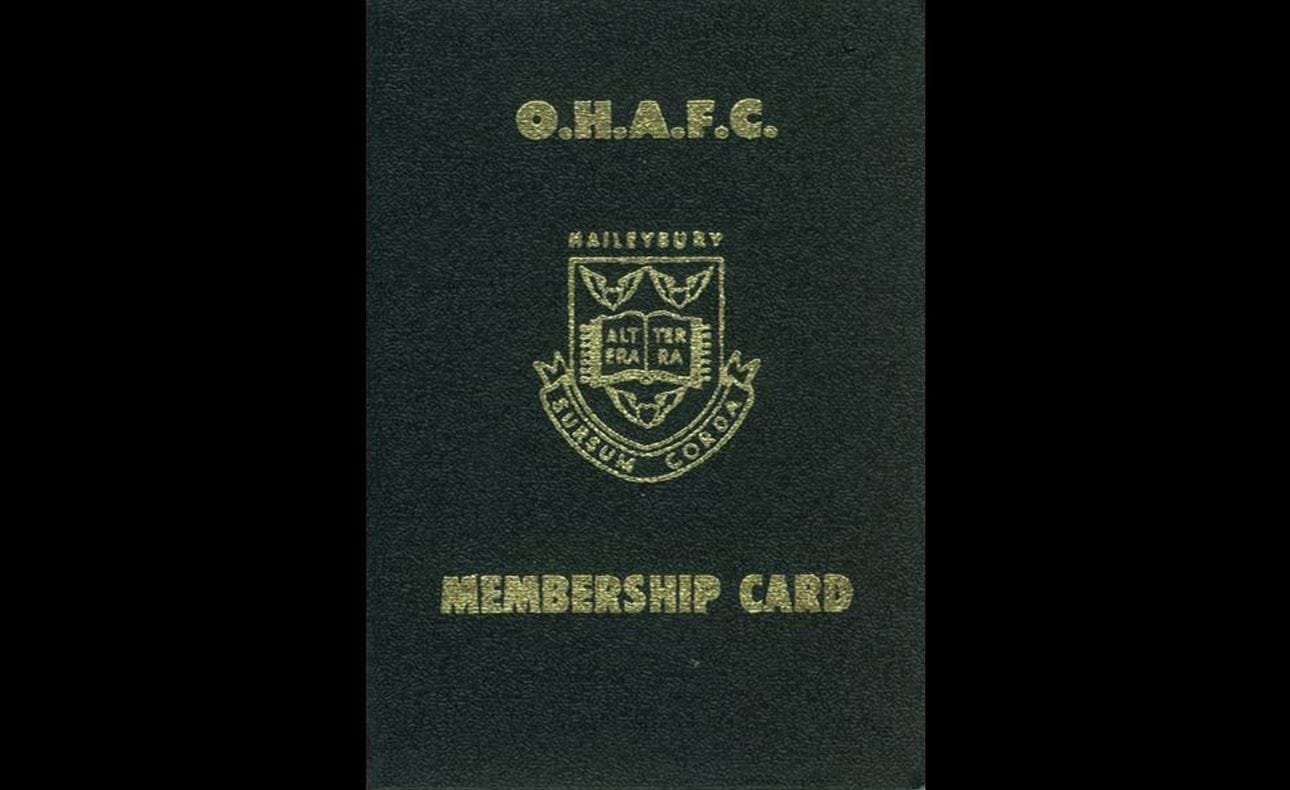 Membership card outside