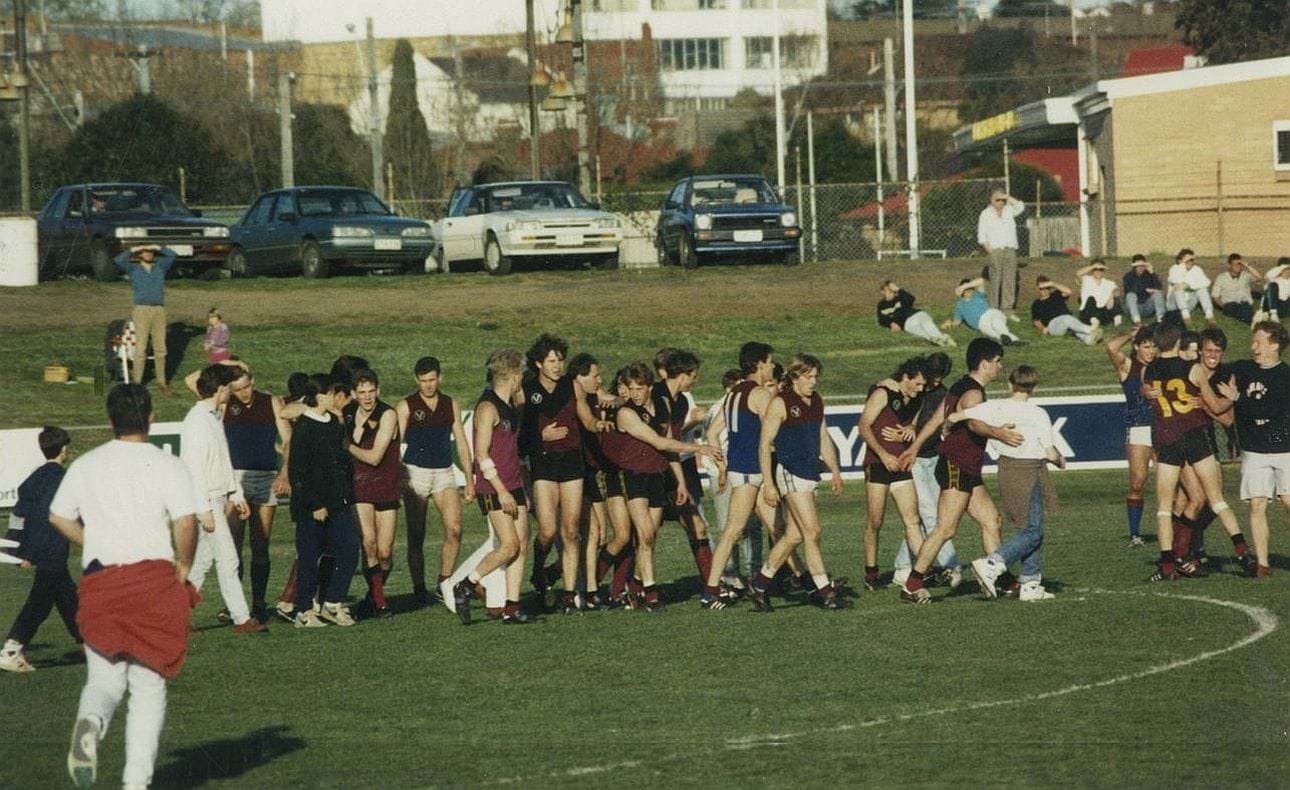 End of match celebrations