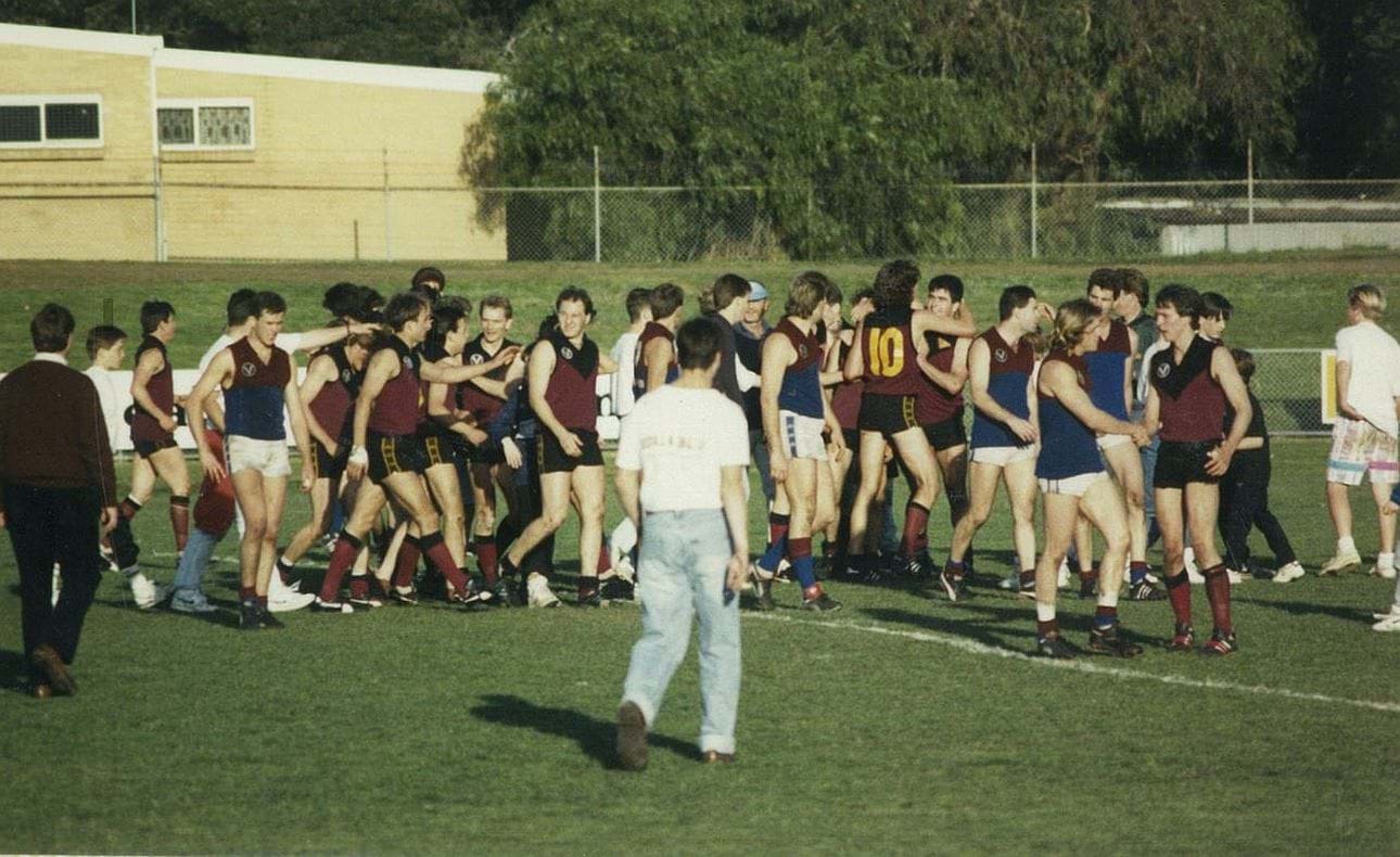 End of match celebrations