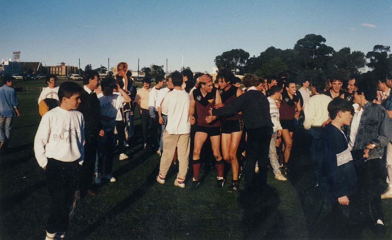 End of match celebrations