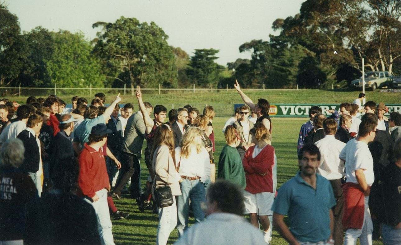 End of match celebrations