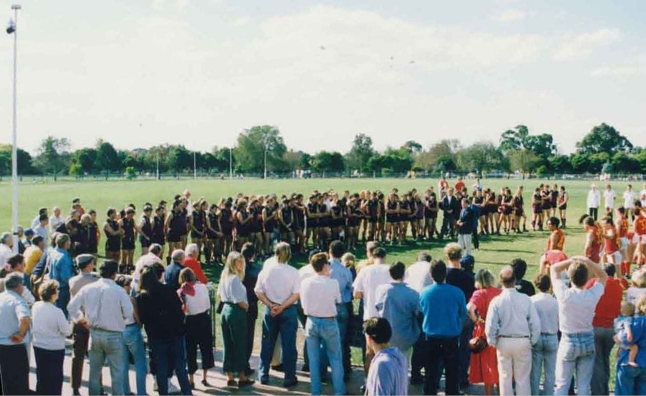 Unfurling of the 1990 premiership flag