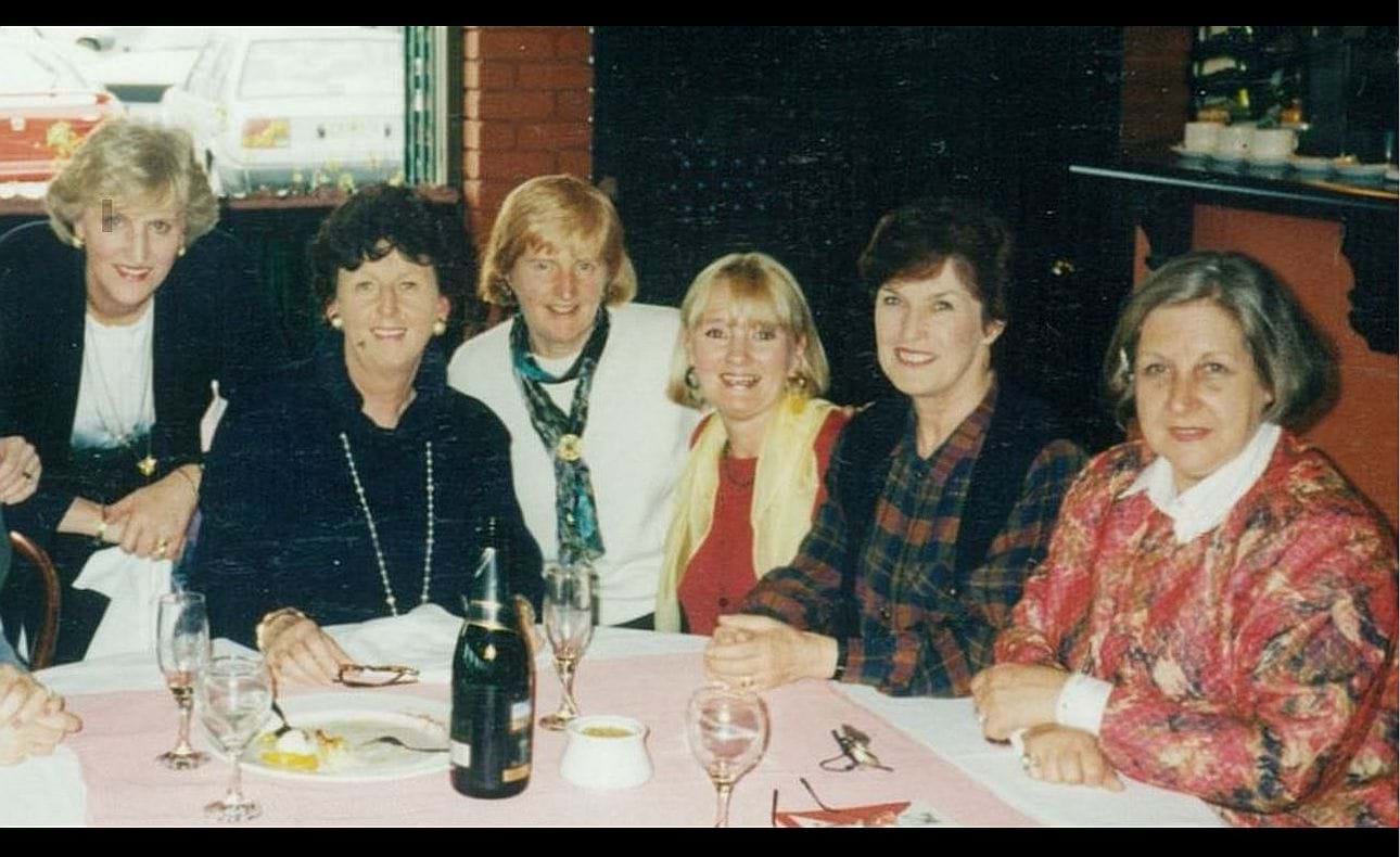 The Marvellous Mums.  For once they are relaxing rather than working! From left are Pam Lappage, Dawn Carty, Jill Phillips, Sue Connell, Wendy Steenholdt and Felicity Wigg.