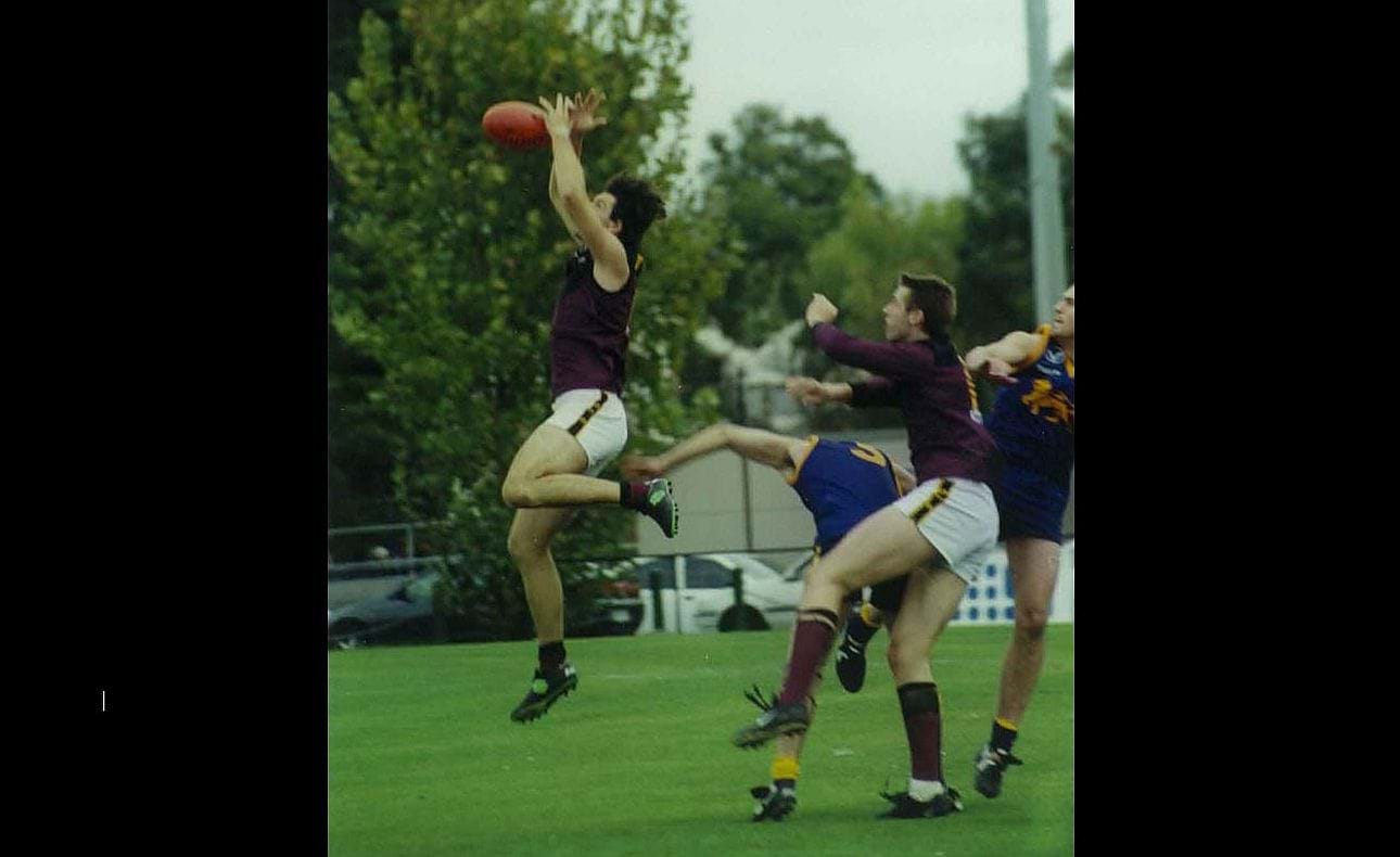 Action in the opening round match against Collegians at the Harry Trott Oval