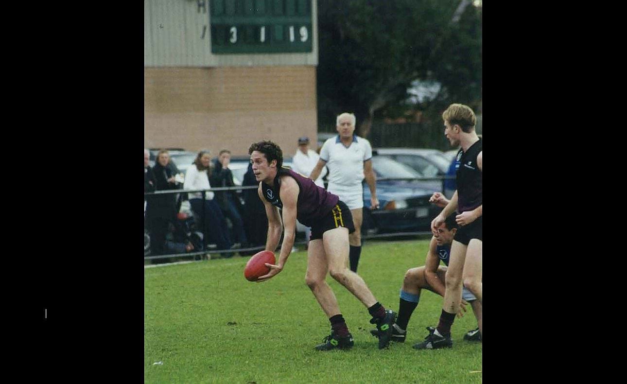 Action in the Round 12 match against Ormond at McKinnon, the Bloods conceding an early lead