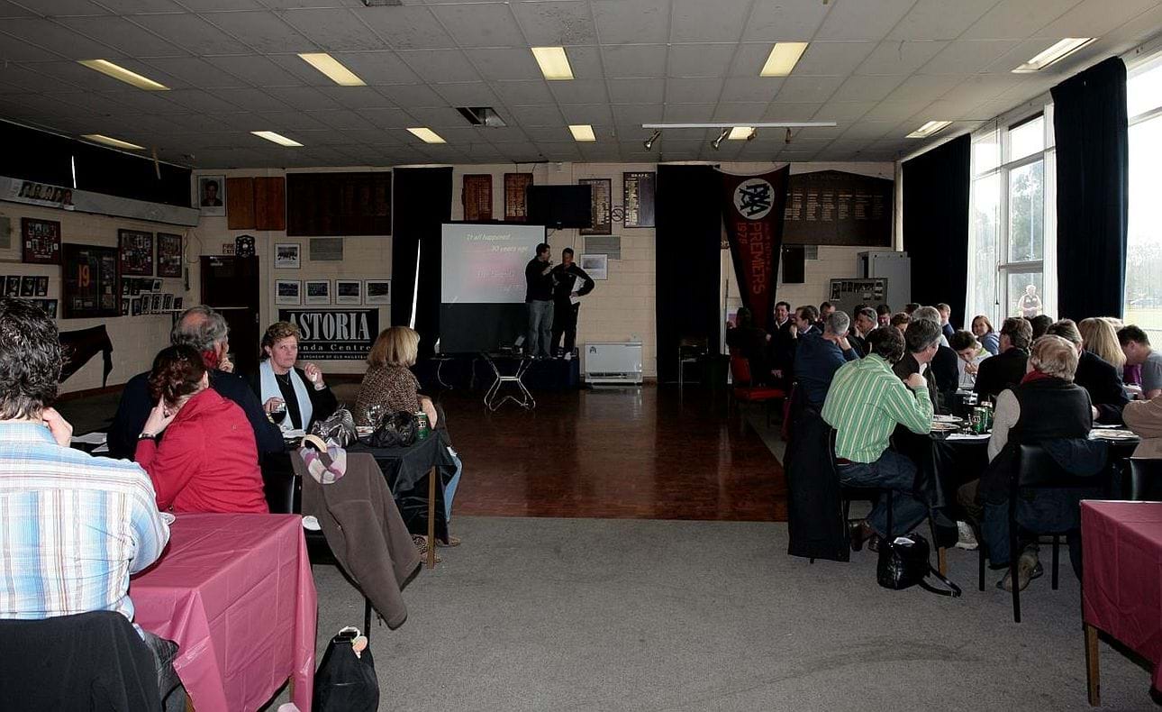 Lunch in the McKinnon clubrooms
