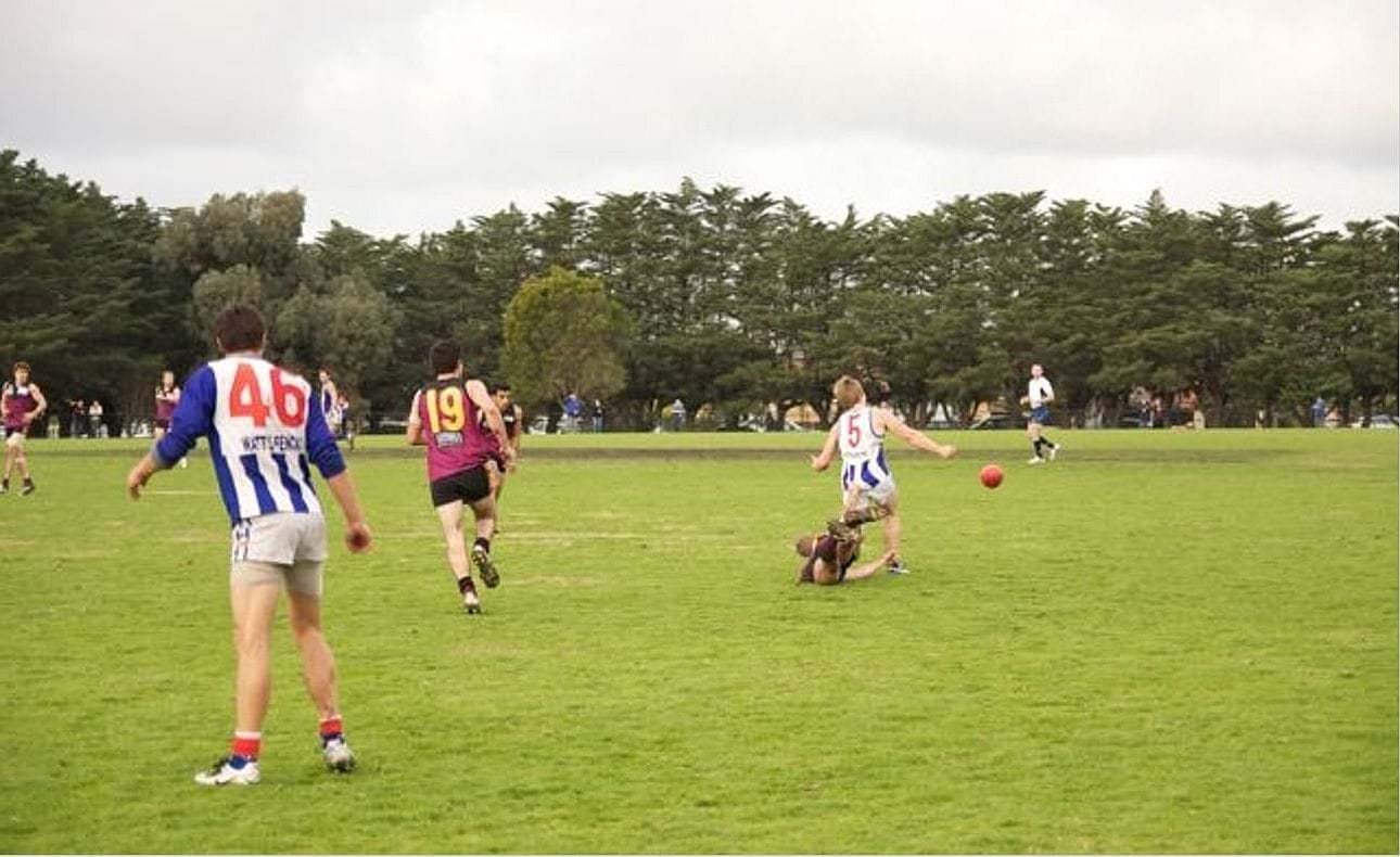 Chris Morrison (19) against Oakleigh
