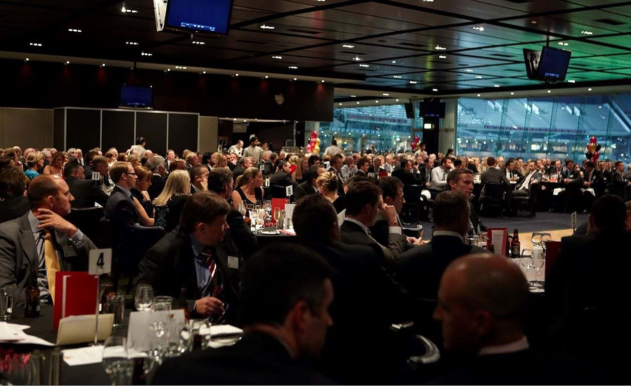 The Bloods marked their 50th birthday in style with over 350 attending the celebration dinner at the MCG hosted by Stephen Phillips