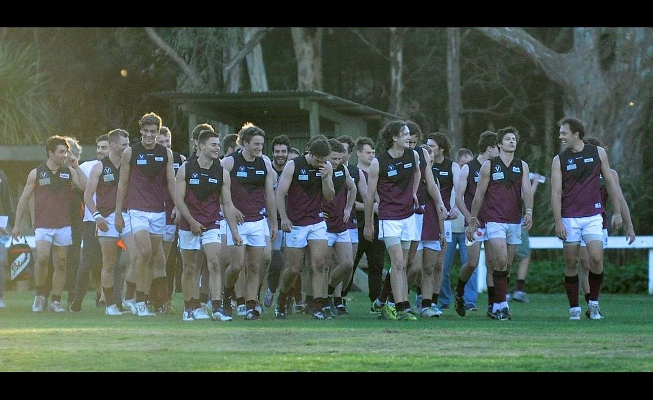 Happy campers after the win against Old Ivanhoe