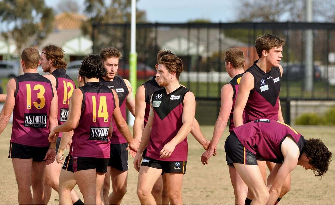 Brett Voss (13), Josh Dawson (12), Corey Connelly (14), Ed Limon, James Paul, Adam Weekes, Lachie Treverton and Nick Gooda