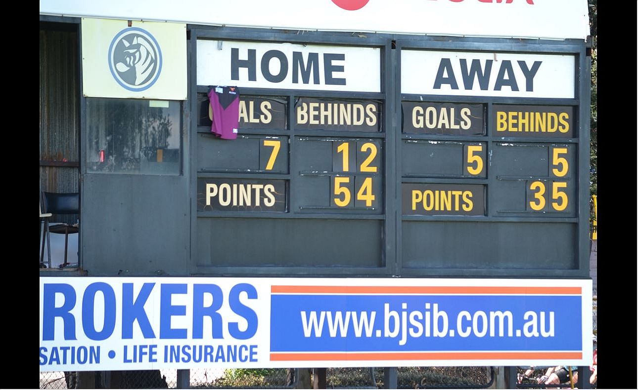 The final scoreboard after the Under-19s Grand Final win