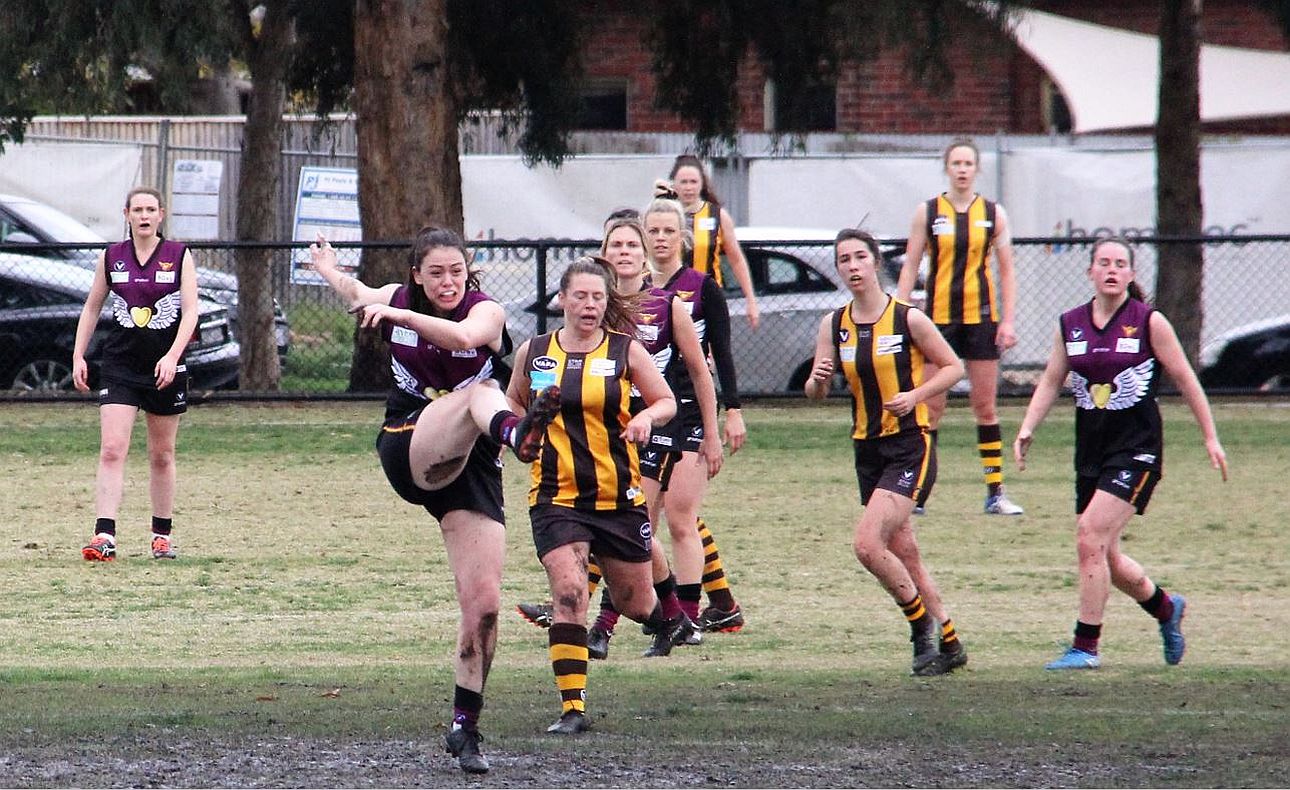 Action from Round 8 against Hawthorn at Princes Park