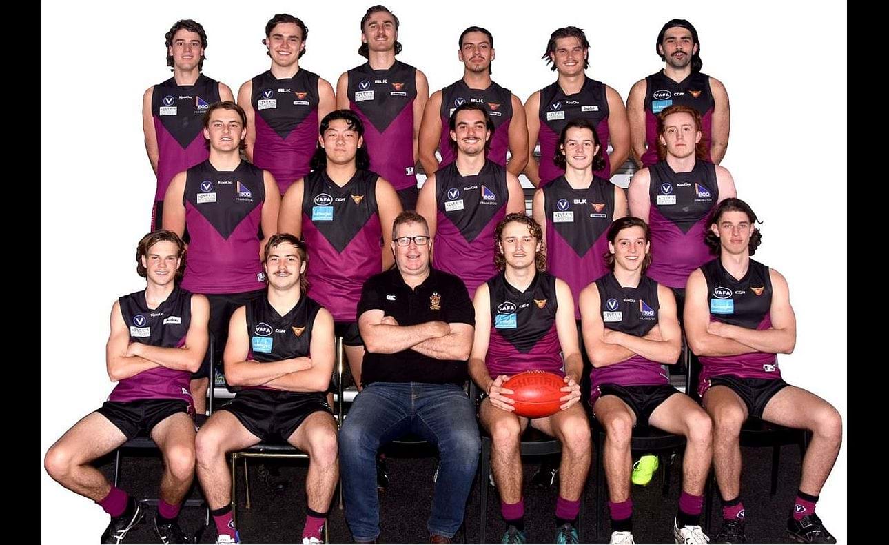 2022 Under-19s.  Back row: Sam Morris, Joshua Gillon, Ryley Cairns, Cooper Becker-Valles, Max Walstab (deputy vice-captain), Jackson Williams.  Centre row: Lachlan Hood, Daniel Zhang, Liam Hall, Jeremy Adams, Blake Gordon.  Front row: Luke DiPietrantonio, Jack Hardeman (vice-captain), Andrew Bonwick (coach), Angus Bonwick (captain), Harry Grenda, Tyrone Foster.