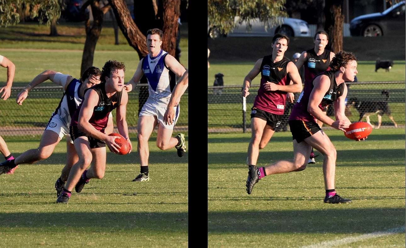 First year player Max Sievers on a break