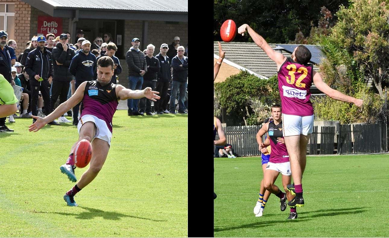 Sam Algeri on a break down the flank and William Barrie (32) on Senior debut