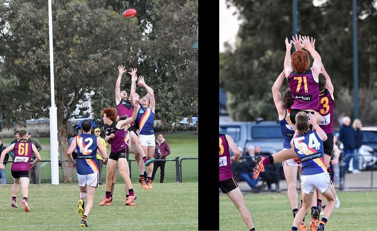 High flyers Durras Seccull and Justin Davies (71)