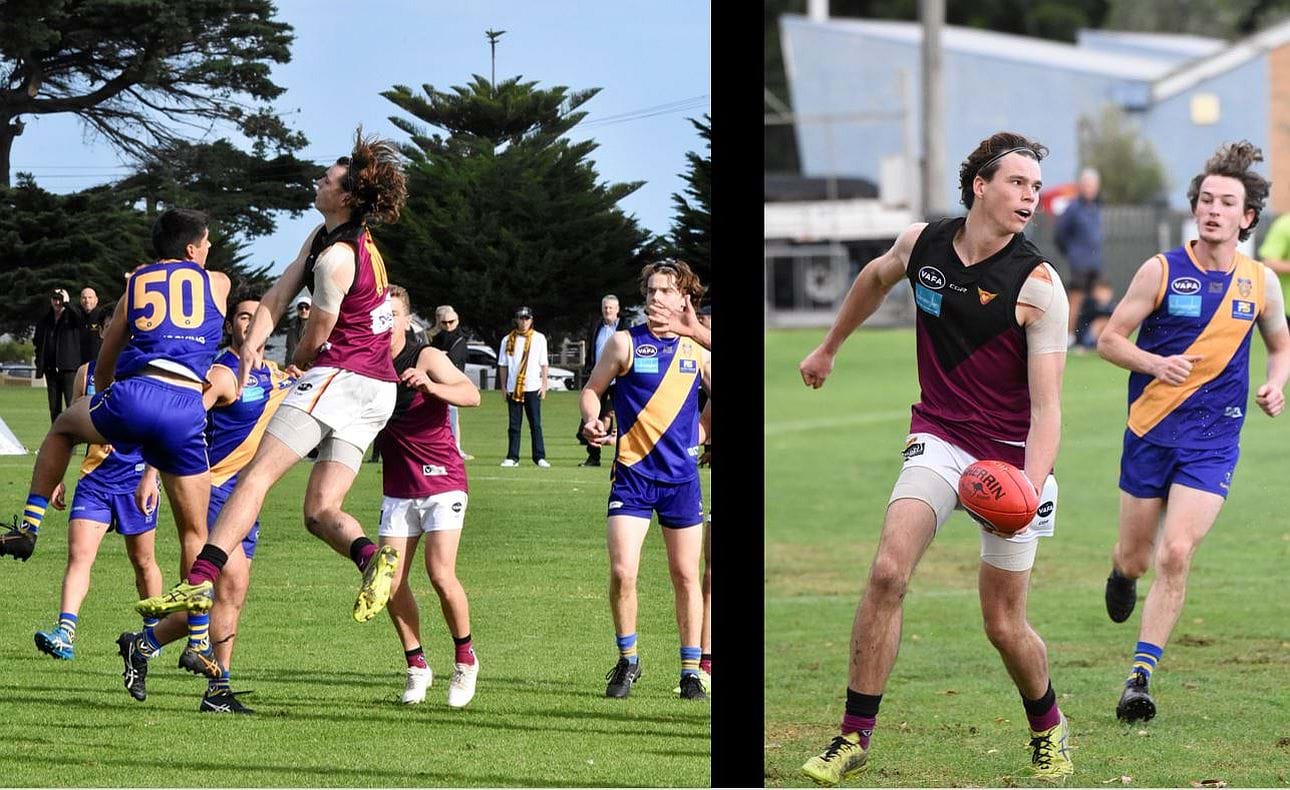 Ben Hood in action during the Bloods' comfortable win