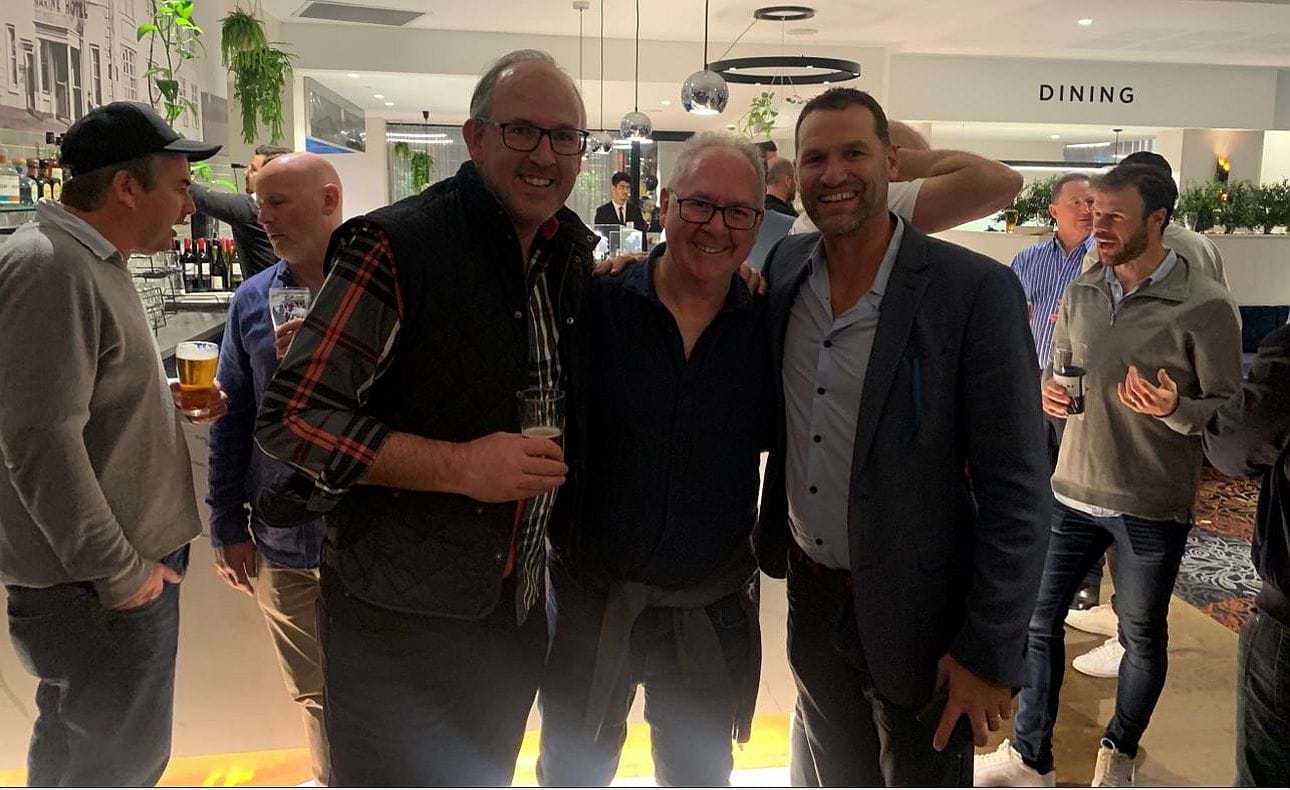 President Mick Constable, Ash Byrns and David Lappage