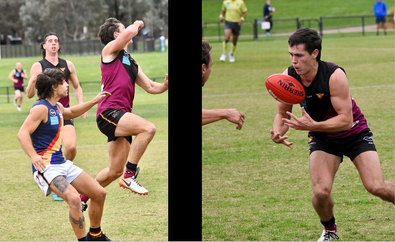 Defender Max Sinclair in action against St Bede's Mentone