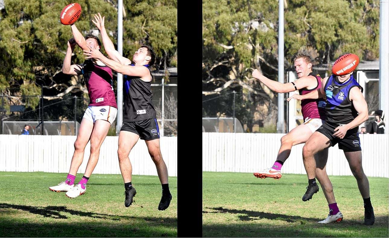 Rayner Seccull spoils his Blacks opponent